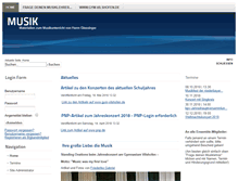 Tablet Screenshot of musik.glessinger.de